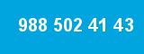 988 502 41 43 988 502 41 43